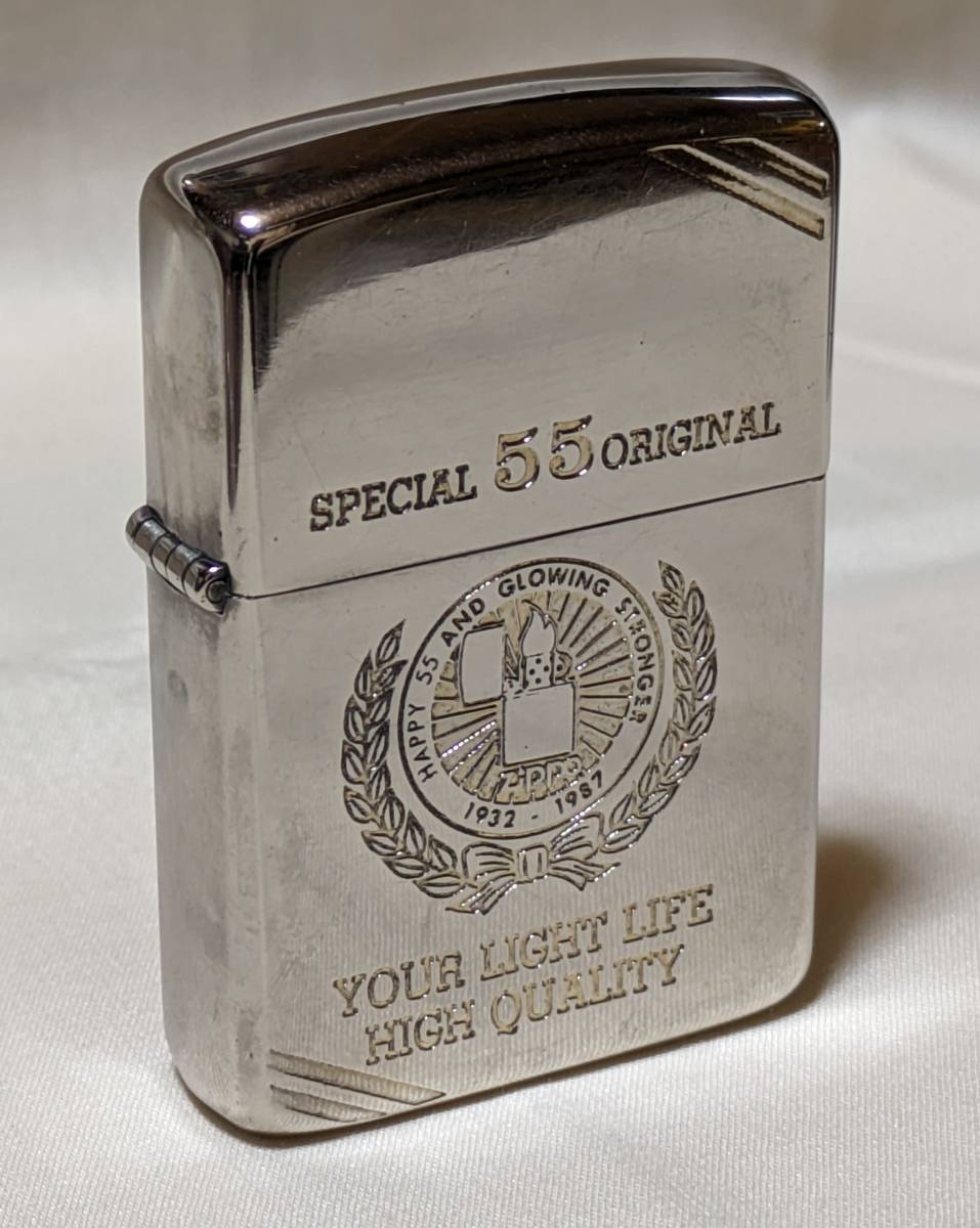 F19☆ZIPPO オイルライター SPECIAL ORIGINAL 55周年記念 1987年 
