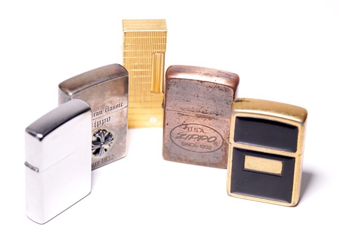 E-103☆ジャンク ライター5個セット(Zippo/ダンヒル)