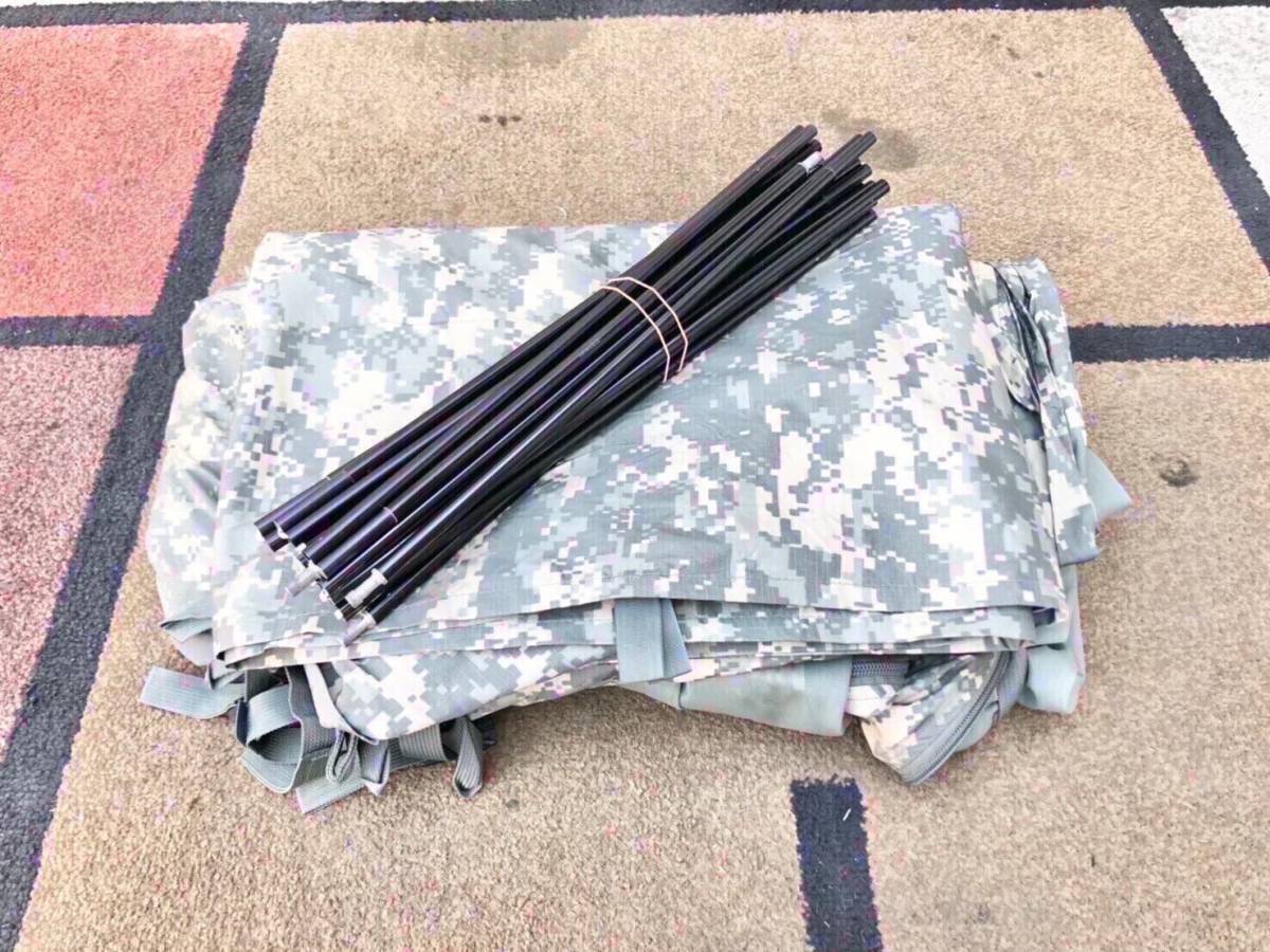 米軍放出品&frasl;美品☆未使用品 米軍 実物 Improved : Shelter Combat Military US 0 米軍改良型コンバットシェルターテント Surplus Tent 一人用テント コンバットテント フライシート付