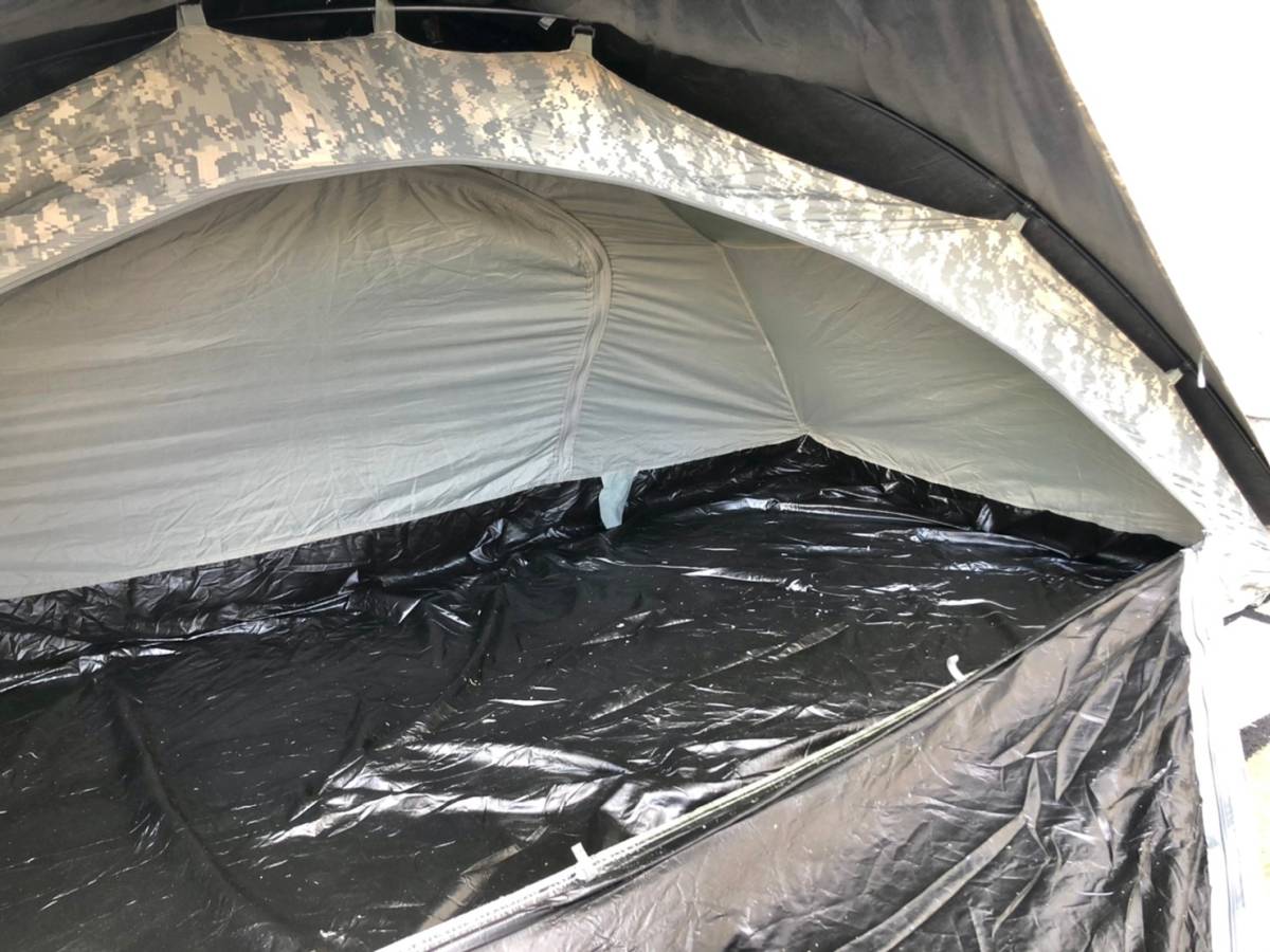 米軍放出品&frasl;美品☆未使用品 米軍 実物 Improved : Shelter Combat Military US 0 米軍改良型コンバットシェルターテント Surplus Tent 一人用テント コンバットテント フライシート付
