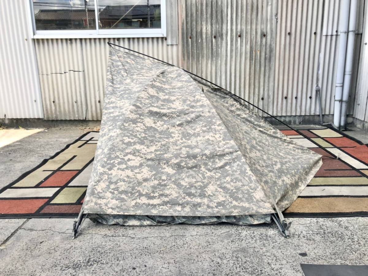 米軍放出品&frasl;美品☆未使用品 米軍 実物 Improved : Shelter Combat Military US 0 米軍改良型コンバットシェルターテント Surplus Tent 一人用テント コンバットテント フライシート付