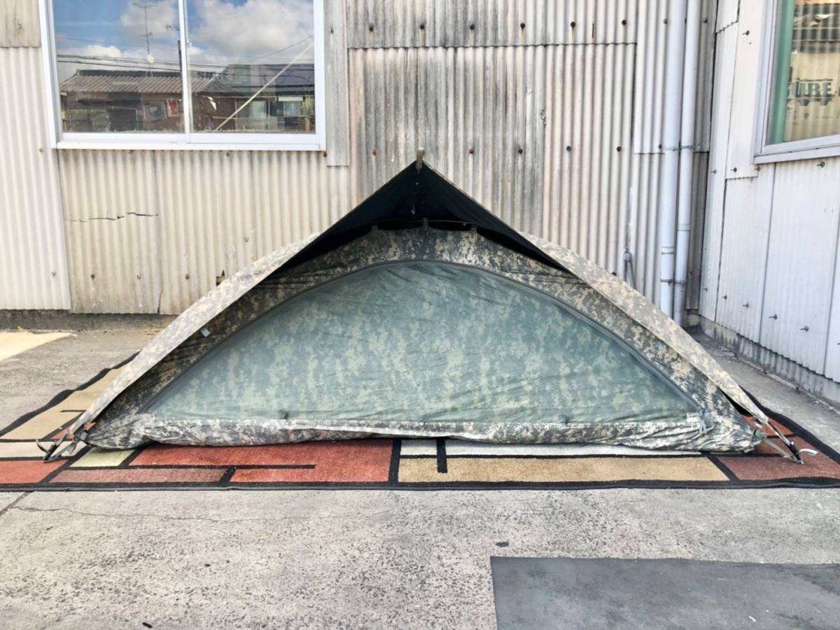 米軍放出品&frasl;美品☆未使用品 米軍 実物 Improved : Shelter Combat Military US 0 米軍改良型コンバットシェルターテント Surplus Tent 一人用テント コンバットテント フライシート付