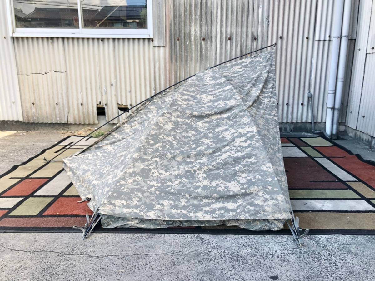 米軍放出品&frasl;美品☆未使用品 米軍 実物 Improved : Shelter Combat Military US 0 米軍改良型コンバットシェルターテント Surplus Tent 一人用テント コンバットテント フライシート付