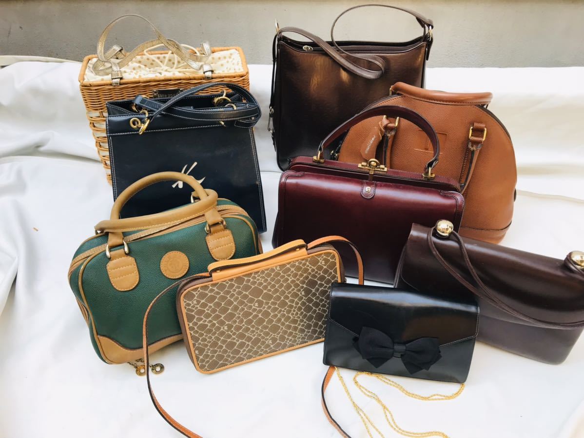 317 レノマ Aigner ニナリッチ Kate Spade ジュンアシダ CHARLES JOURDAN キタムラ La Moda 等 ヴィンテージ ブランドバッグ まとめ売り