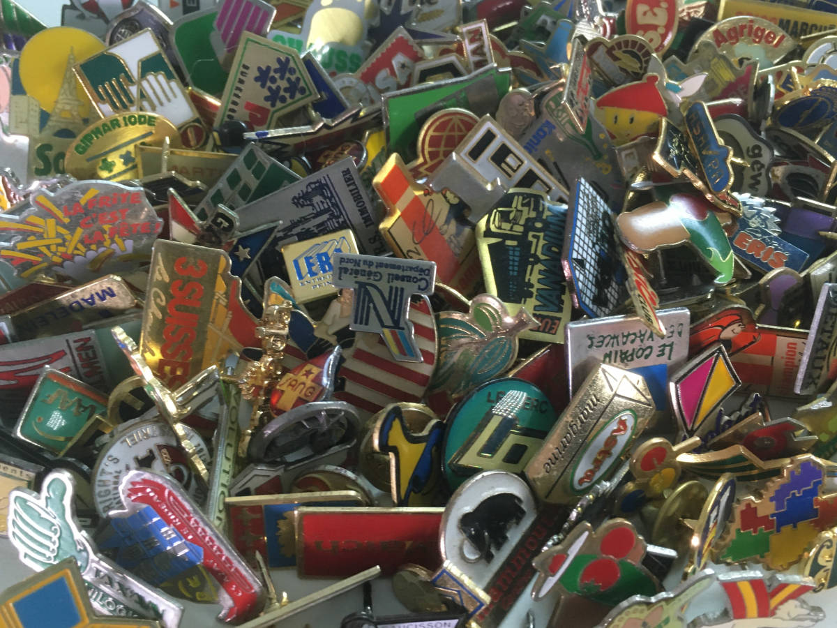 集めたくなる フランスピンバッジ200個セットまとめ売りヴィンテージ 5