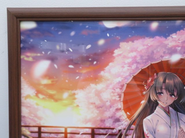 中古品○絵師100人展 複製原画 『夕桜 -ゆうざくら- ピロ水』○74R