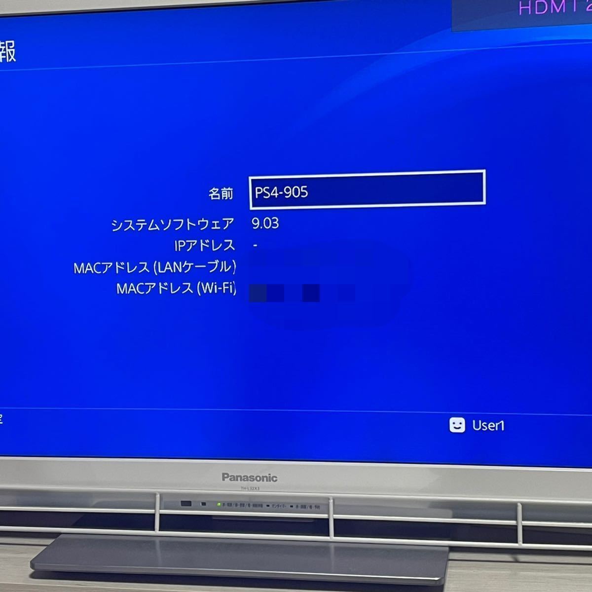 1円 【良品 FW9.03】 完動品 PS4 本体 外箱 CUH-2200 プレステ4 