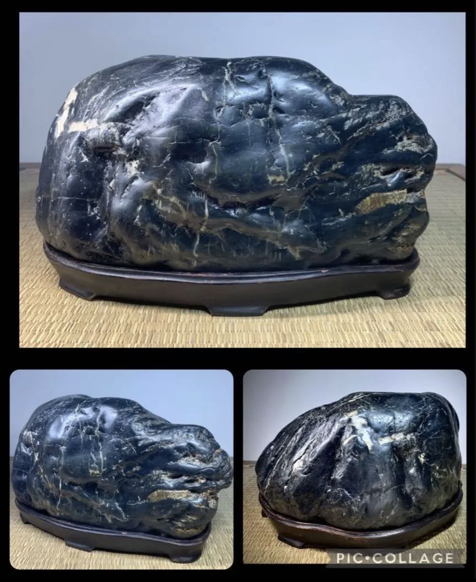 神居古潭石、古潭石、水石、鑑賞石 乗せる 