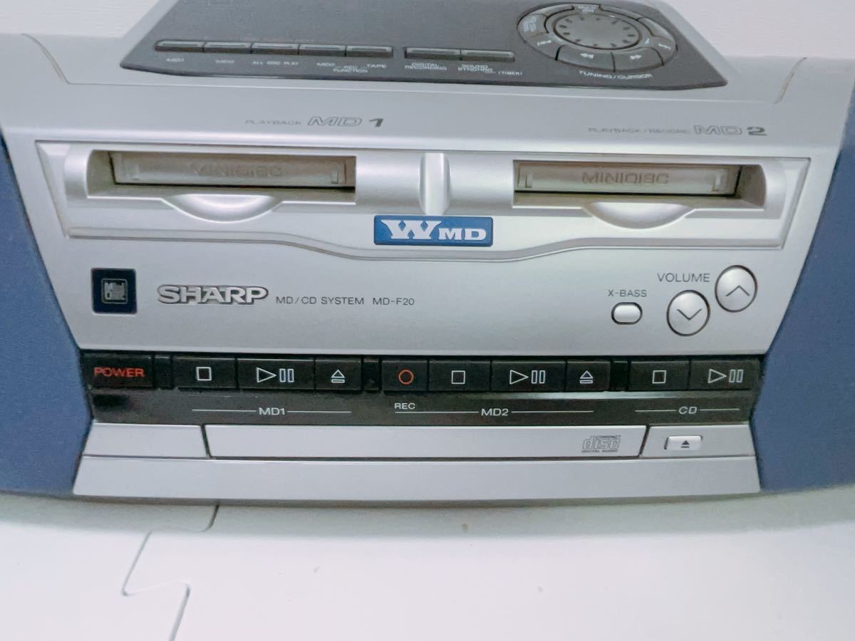 シャープ MDプレーヤー カセットプレーヤーCDプレーヤー SHARP