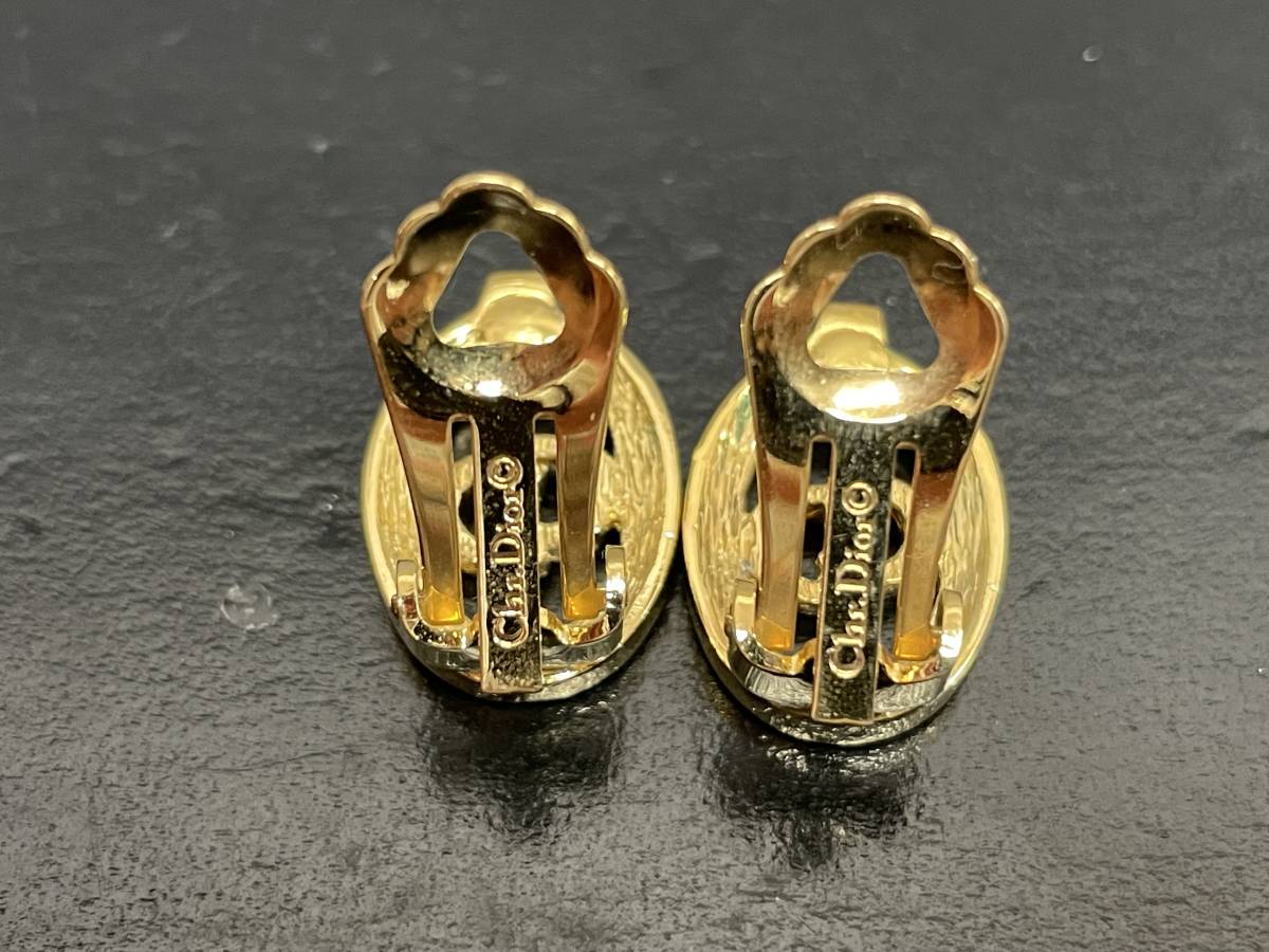 クリスチャンディオールChristian Dior CDロゴラインストーン