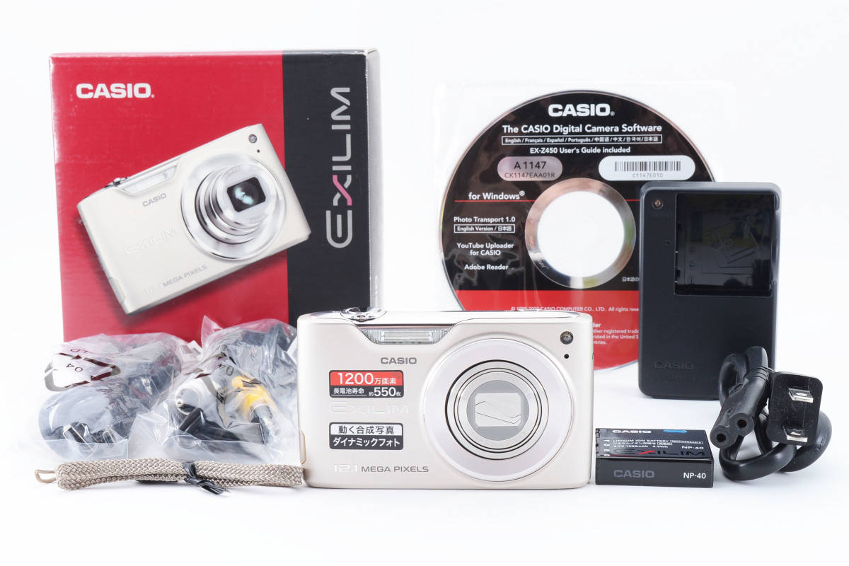 □ 美品 □ カシオ CASIO EX Z450 広角28mmスタートの光学4倍ズーム 
