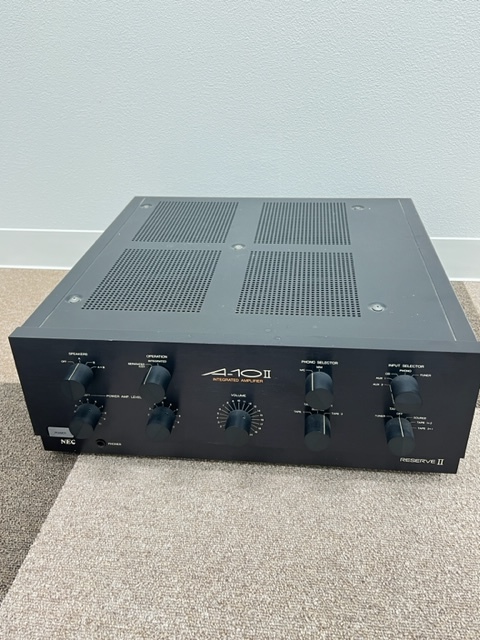 S1645【通電OK】NEC A-10II INTEGRATED AMPLFIER RESERVE II プリメインアンプ インテグレーテッドアンプ 音響 レトロ ヴィンテージ■