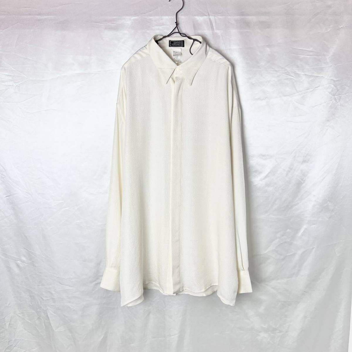 1990s Gianni Versace Silk Jacquard Shirt ジャンニ ヴェルサーチ 