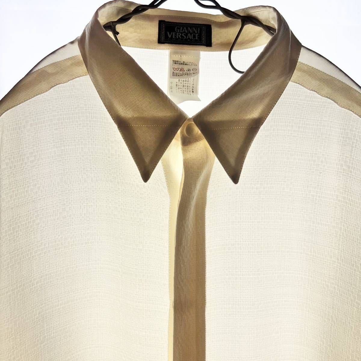 1990s Gianni Versace Silk Jacquard Shirt ジャンニ ヴェルサーチ 