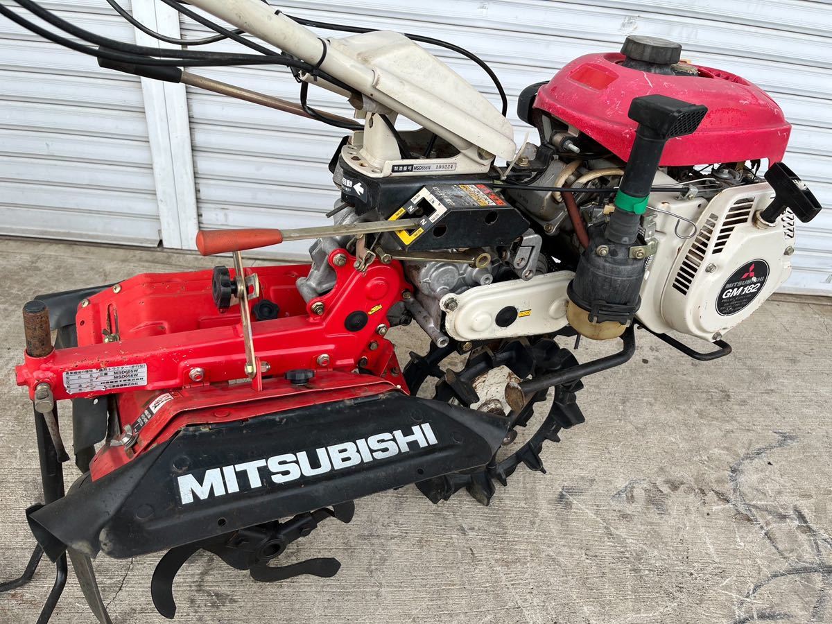 お盆セール 耕運機 三菱 MSD656 ニ輪管理機 GM182 エンジン搭載 最大6 