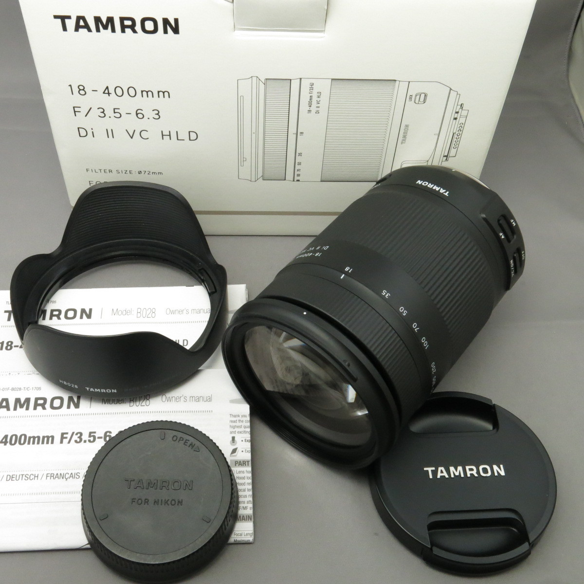 美品】TAMRONタムロン ニコン用18-400mmF3.5-6.3DiII VC HLD B028 