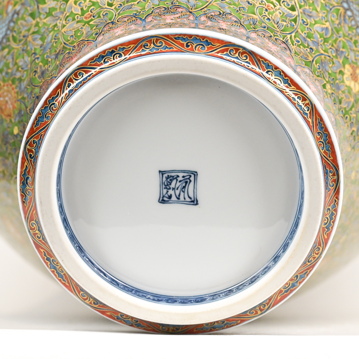 葉山有樹 金彩緑鳳凰唐草文壷 真作保証(色絵)｜売買されたオークション