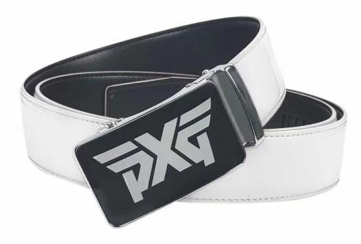 PXG ゴルフ メンズ ベルト ホワイト PXG メンズ ゴルフ レザー ベルト 白D ベルト PXG メンズ ゴルフベルト