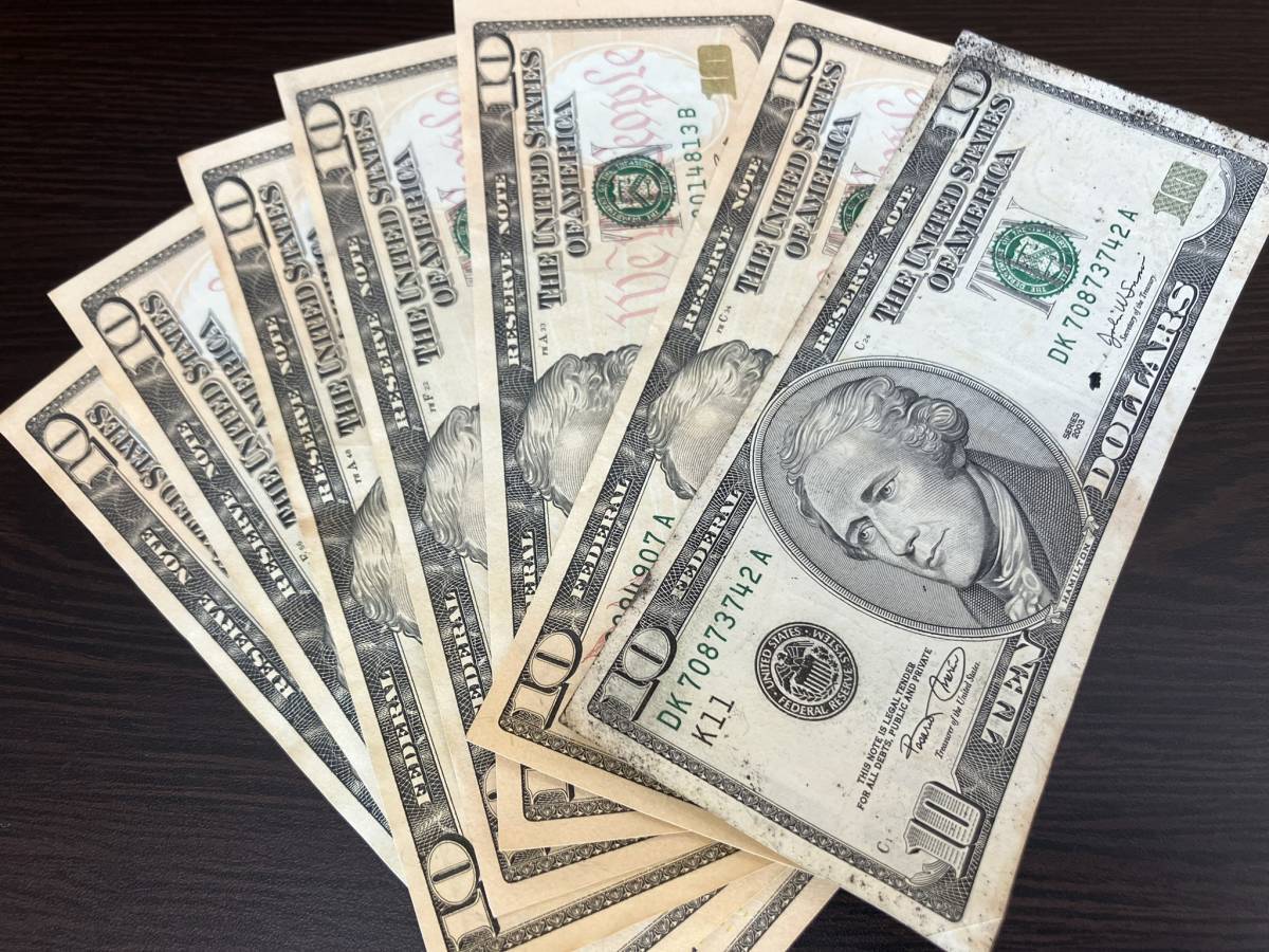 2000【ドル】アメリカドル 紙幣 旧紙幣 123ドル分 1ドル札 5ドル札