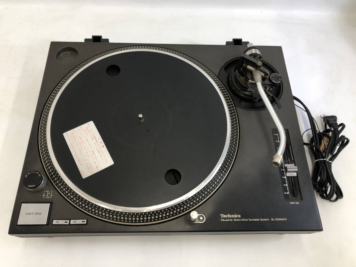 Technics SL-1200 MK3 DJ Turntables Used Japan S230809-01K
