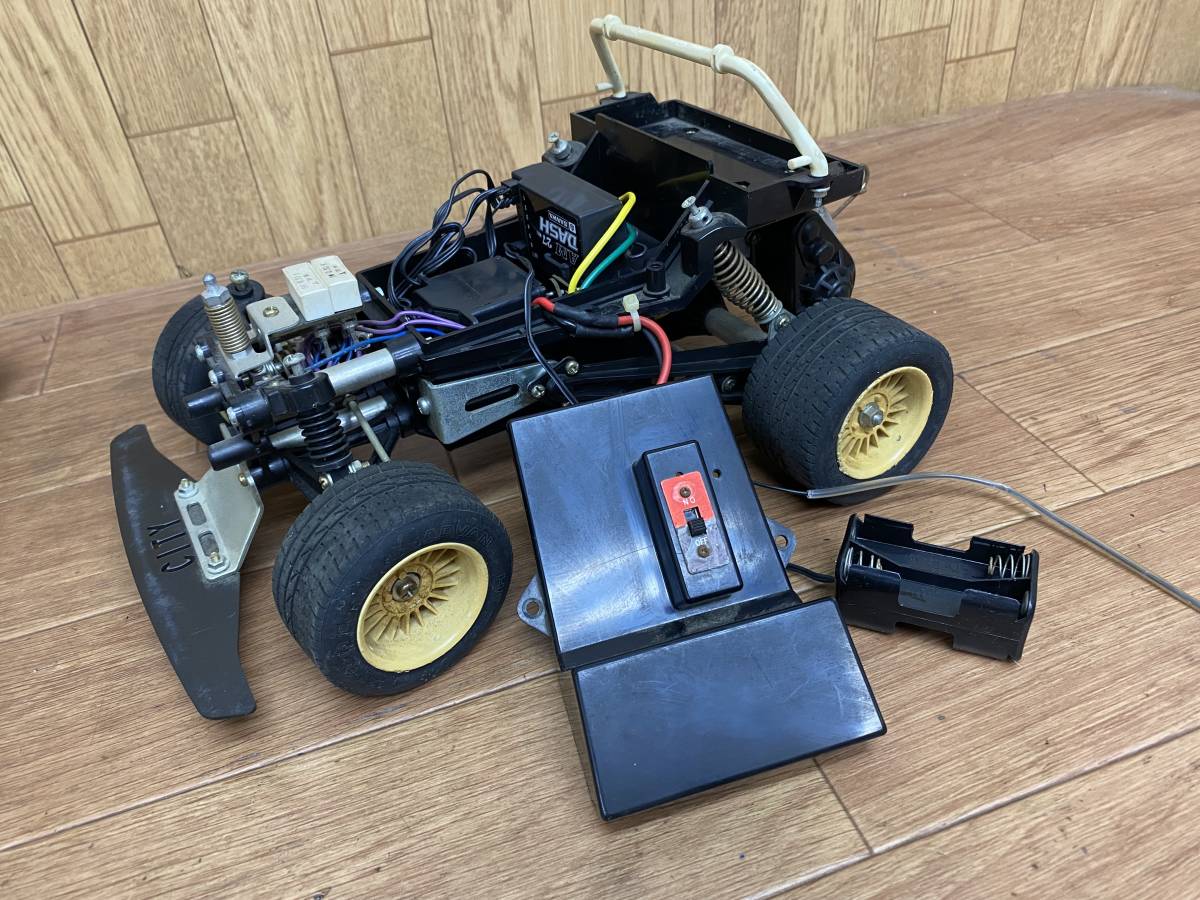 30 当時物 ジャンク タミヤ ホンダ シティターボ 電動 RC ラジコン サンワ AM DASH 27MHz 搭載(田宮模型)｜売買された
