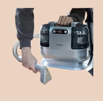 ★1円スタート★難有 Yadea カーペットクリーナー 掃除機 コードレス 乾湿両用 車用 バキューム 布 ぬいぐるみ シルバー C3341