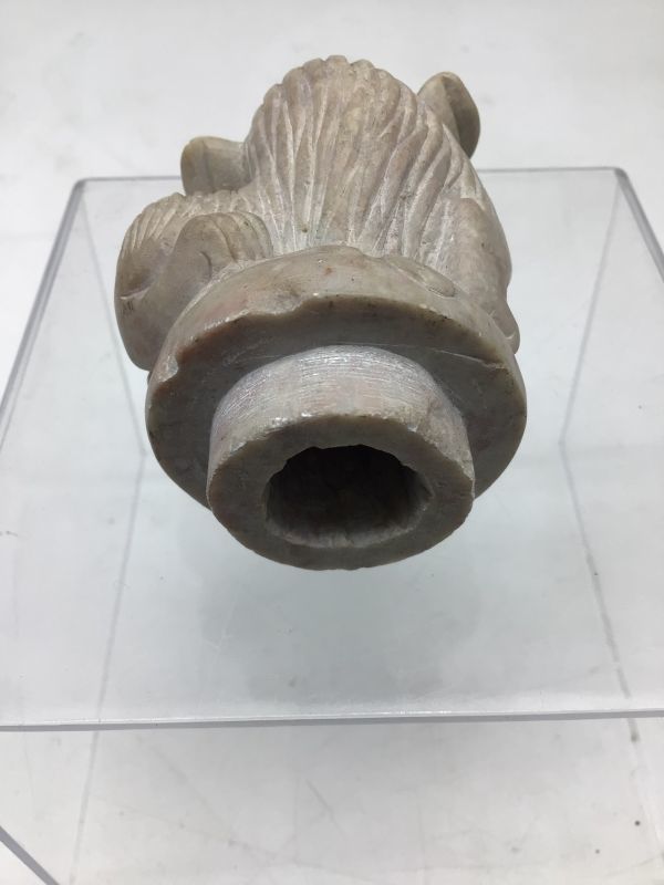 中国美術 手彫獅子家族香炉 幅25 高26cm 石彫刻 玉細工 透彫 中国古玩