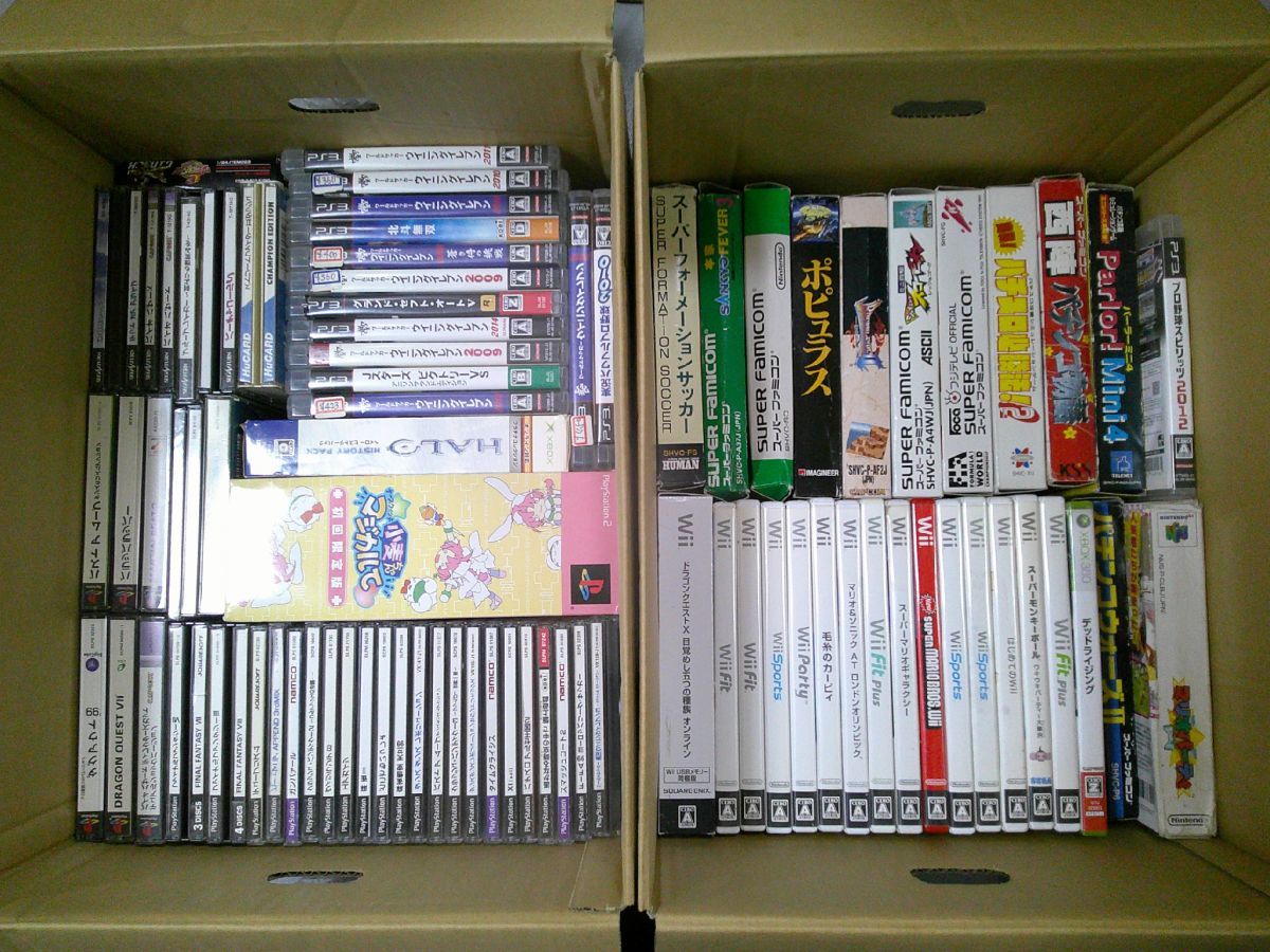 TG 1円スタート☆中古 ゲームソフト2箱セット PS・SFC・NDS等☆
