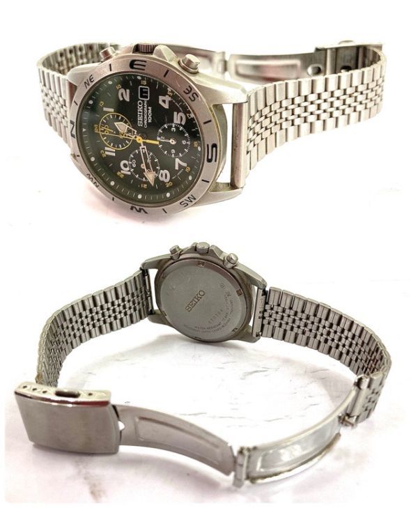 ✨SEIKO✨セイコー✨7T92-0FD0✨クロノグラフ✨デイト✨腕時計✨ SEIKO CHRONOGRAPH セイコー クロノグラフ 7T92-0DX0 クォーツ 100m