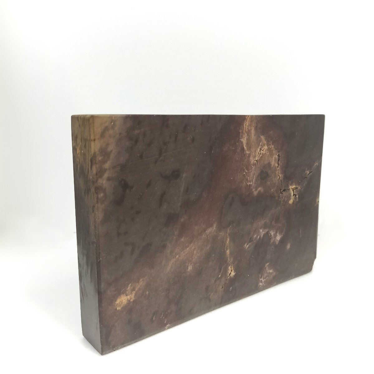 FC329書道硯. 端渓硯「祥雲紋図」細密彫り古端名硯.大西洞.