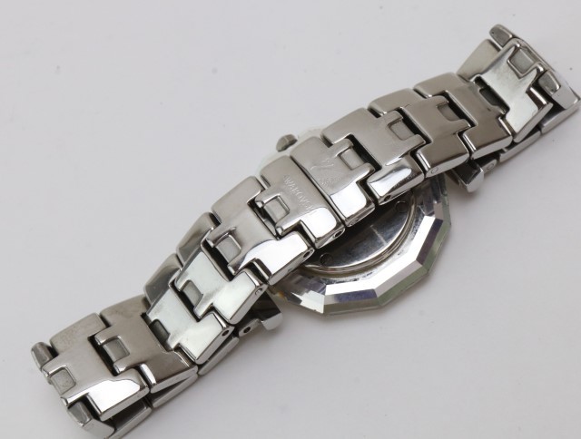 2308-546 スワロフスキー クオーツ 腕時計 SWAROVSKI クリアケース モノクロ 柄文字盤 純正ブレス 腕時計 ウォッチ スワロフスキー [スワロフスキー]Swarovski : JP