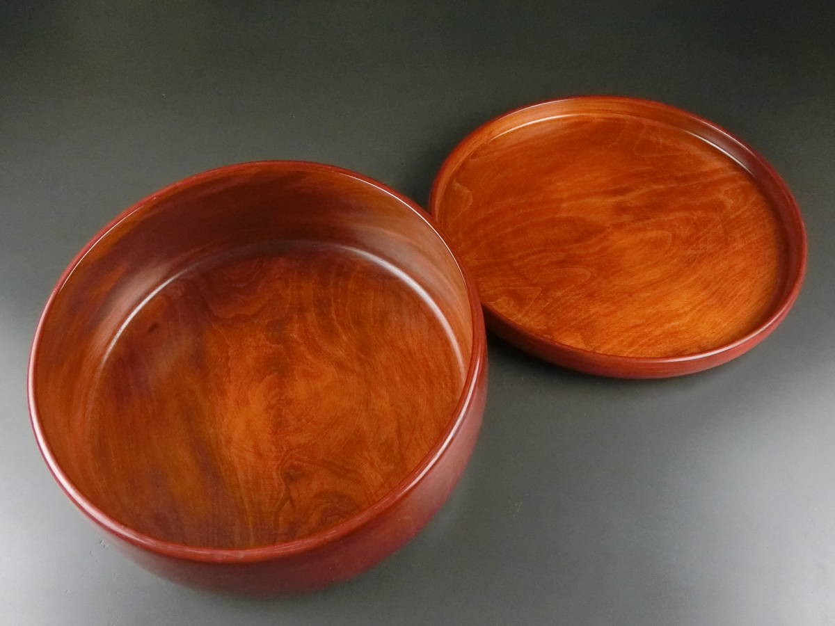 時代 茶道具 讃岐彫 木製 スズメ図 茶器 取込盆 花章刀欅彫