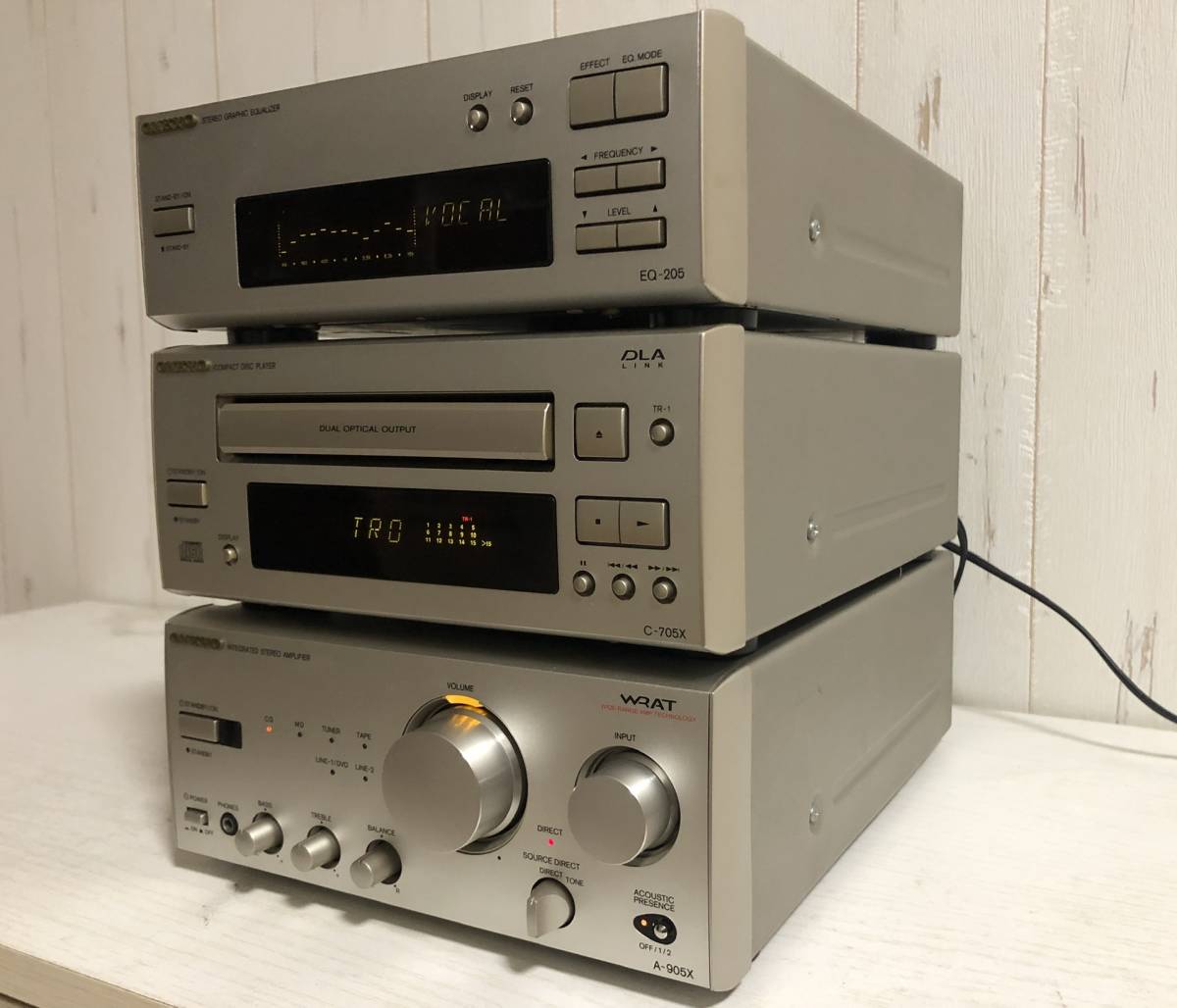 ONKYO A-905X CDプレーヤー プリメインアンプ C-705X アンプ