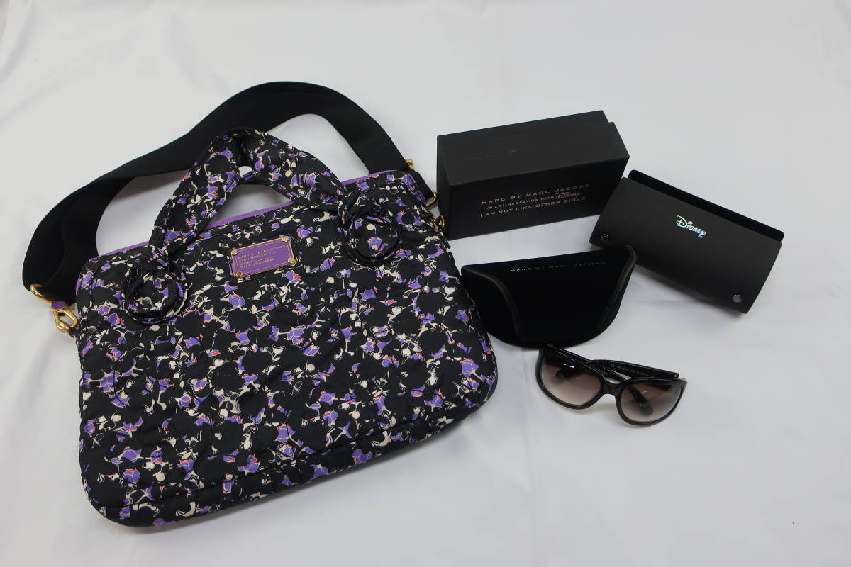 同梱/値下不可【S送900円】　9　MARC BY MARC JACOBS　マークバイマークジェイコブス3点セット　PCケース　サングラス・ケース　Disney