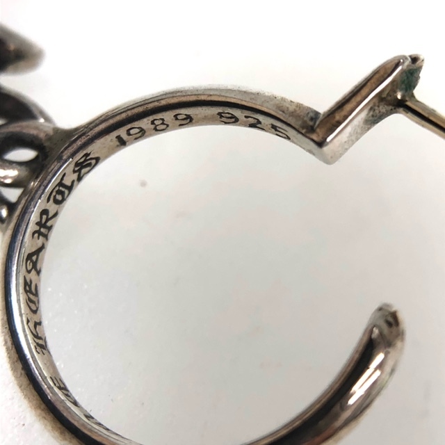 CHROME HEARTS】クロムハーツ タイニークロス フープ ピアス sv925