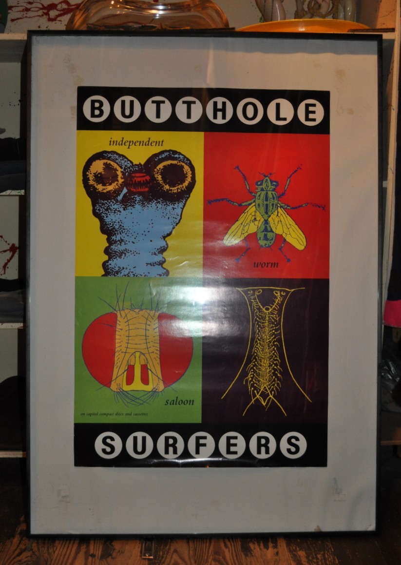 Butthole Surfers 90s ポスター バットホールサーファーズ デッドストック 90年代 BUTTHOLE SURFERS バットホール サーファーズ