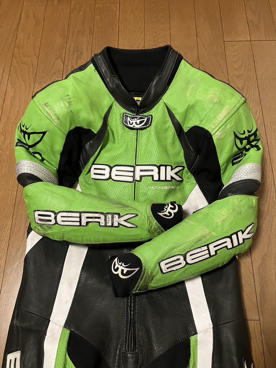 ベリック BERIK レーシングスーツ 50サイズ バンクセンサー GREEN
