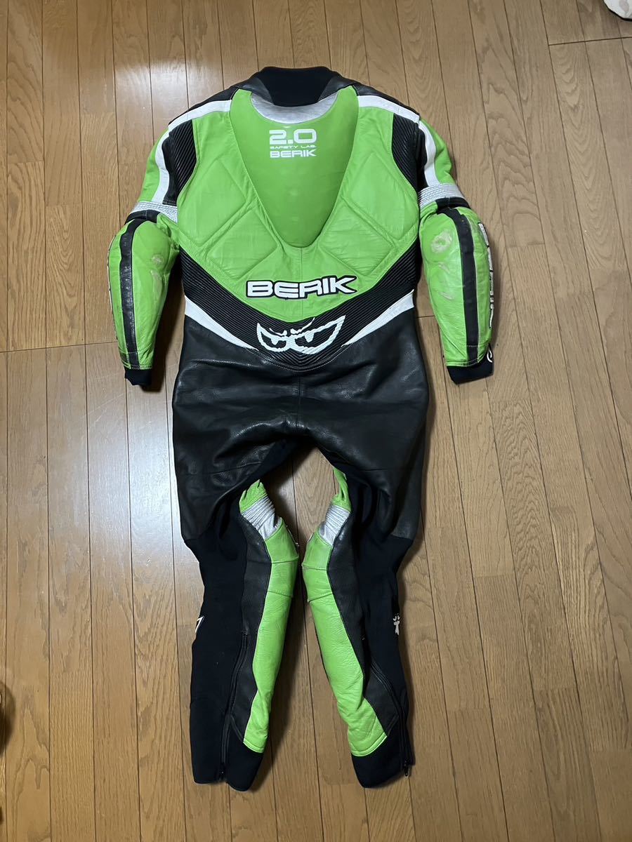 ベリック BERIK レーシングスーツ 50サイズ バンクセンサー GREEN