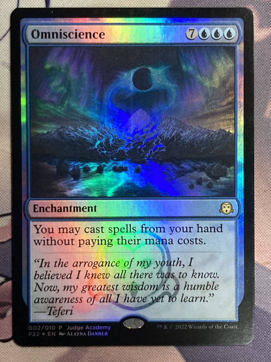 全知　Omniscience　ジャッジ褒賞　foil 4枚セット 全知foil 4枚
