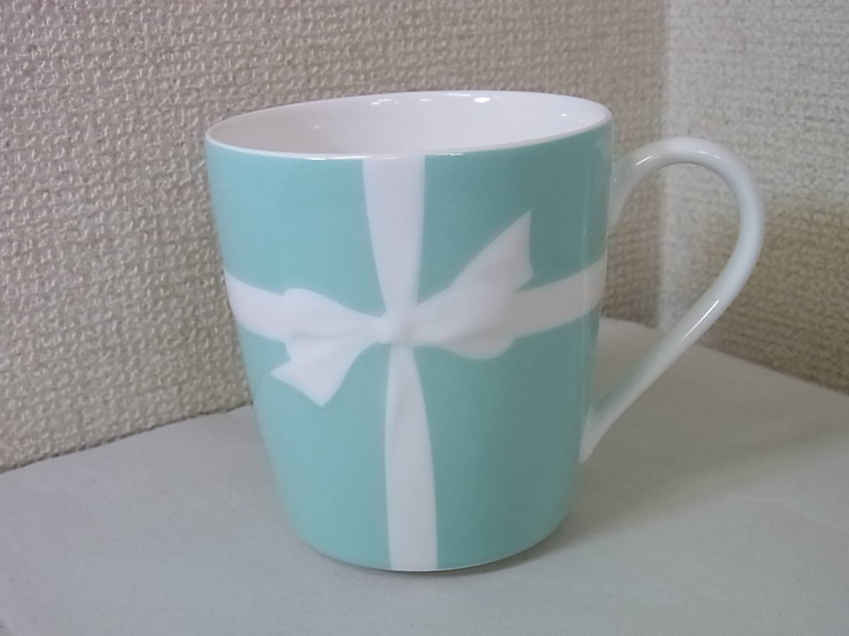 150811H03-0813H□TIFFANY&Co.□ティファニー　ブルーボックス　リボン　マグカップ　アンティーク