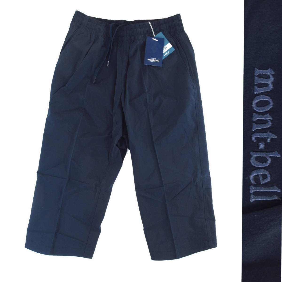 新品◆mont-bell モンベル◆撥水 防汚 ストレッチ コンフォート フィット 七分丈 パンツ W75cm 紺◆イージーパンツ アウトドア◆662 J553