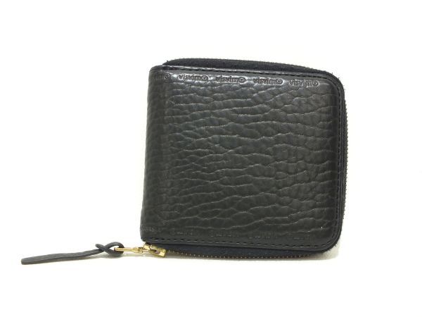 c0819 visvim ビズヴィム LEATHER BI-FOLD WALLET レザー ウォレット ブラック 財布 0120103003047 [146-230814]