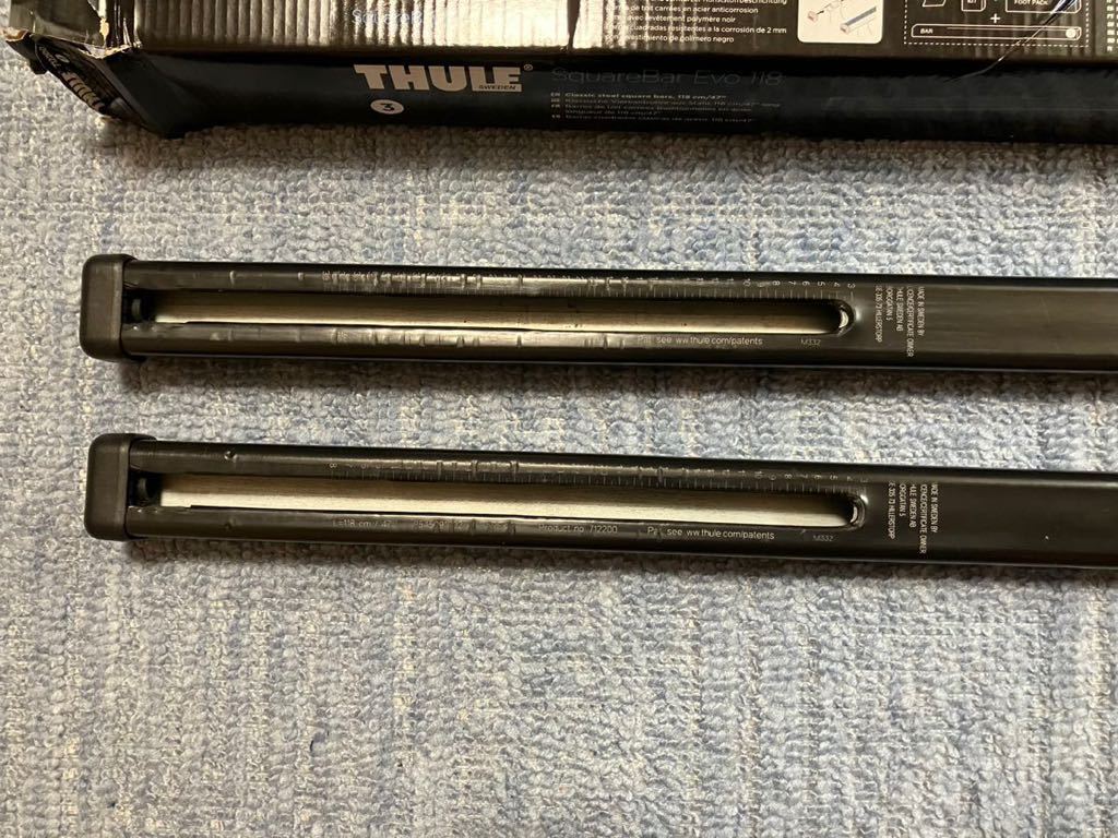 THULE スーリー ベースキャリア スチールスクエアバー2本セット 118cm