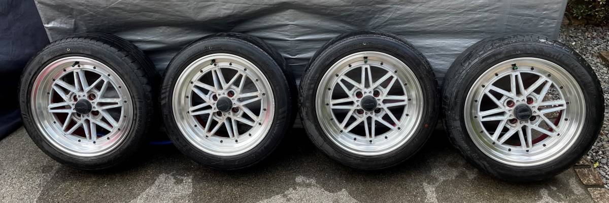 16 7j pcd100 4h 16インチwork 4穴 イクサ ホイール 4本 DRAG 16 7j pcd100 4h 16インチwork 4穴 イクサ ホイール 4本 RACING 16
