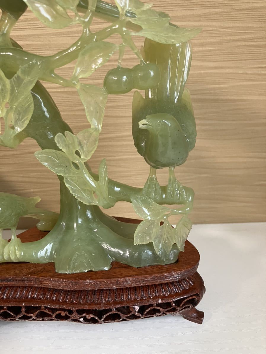 ☆ 鳥置物 翡翠 ☆ ヒスイ ひすい 鳥 酉 とり トリ 稀少！特大ルース