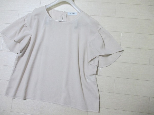 NEMIKA レリアン*Leilian　大きいサイズ13+　プルオーバーブラウス/薄手コットン　日本製