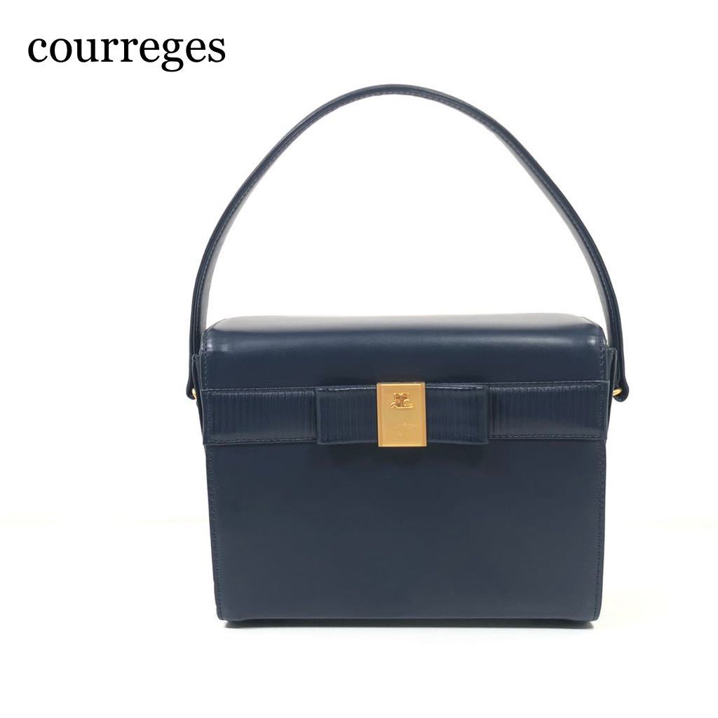 ☆美品☆ courreges クレージュ レザー ハンドバッグ