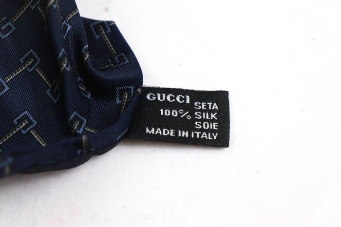グッチ GUCCI イタリア製 G柄 総柄 クレスト紋章 シルク ネクタイ メン GUCCI (グッチ) シルク GC総柄 ネクタイ メンズ - グッズ ネクタイ