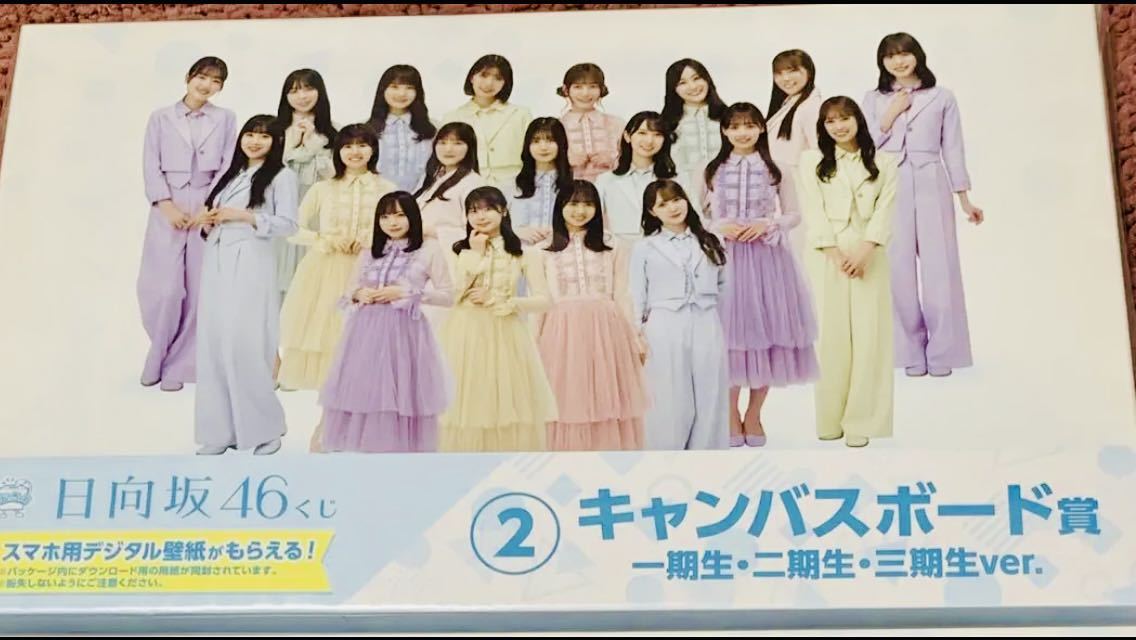 ★ 日向坂46くじ ローソンキャンペーン キャンバスボード賞　小坂菜緒　斎藤京子　加藤史帆　金村美玖丹生明里　ひなたざか　一期生二期生