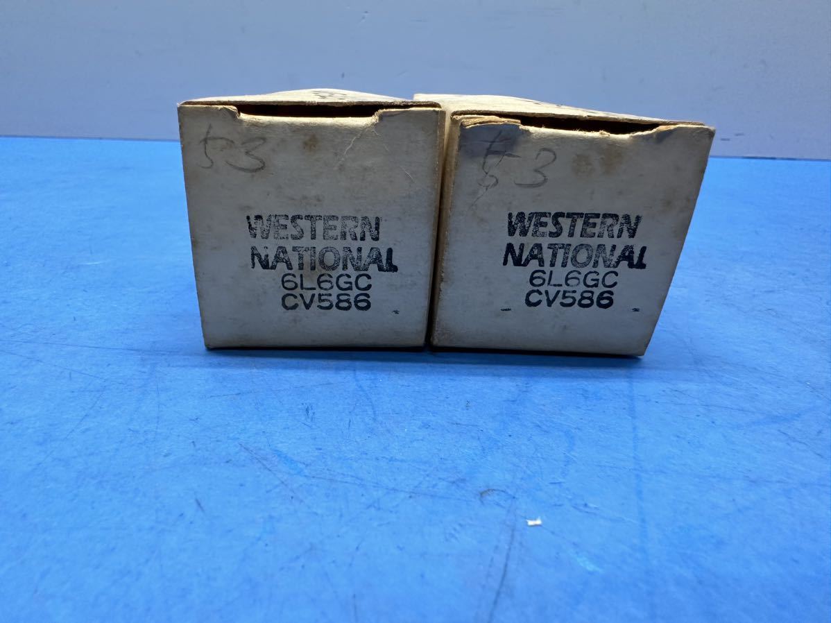 WESTERN NATIONAL / 6L6GC CV586 真空管 2本現状 ジャンク(真空管 